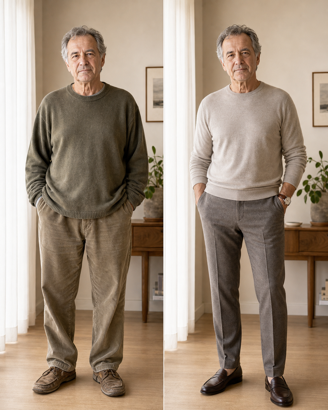 Photo de profil après 40 ans avant après