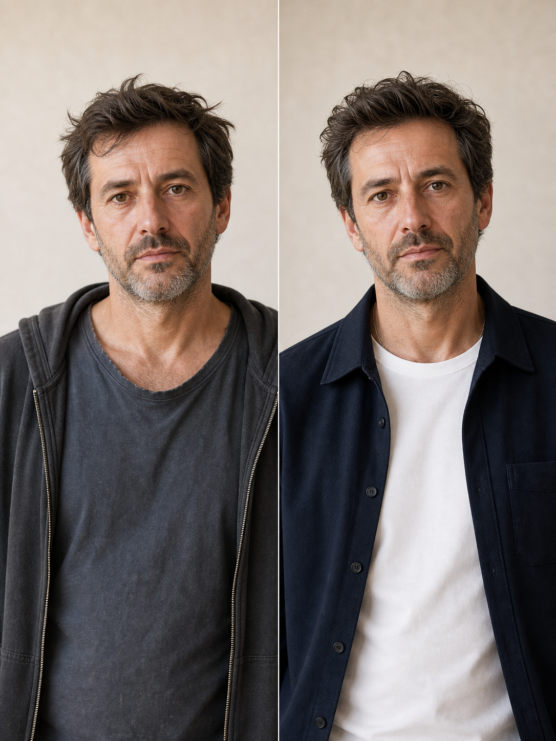Photo professionnelle avant après